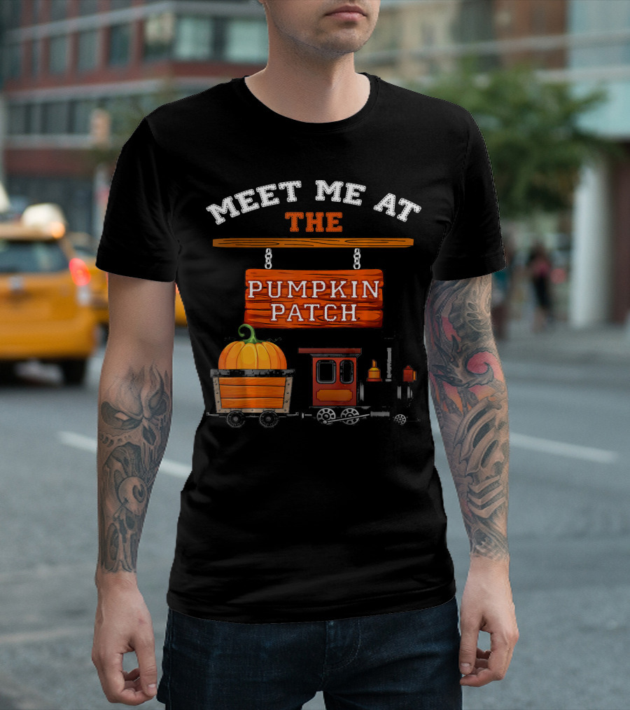 Meet Me At The Pumpkin Patch Train Ride Adventure T-Shirt