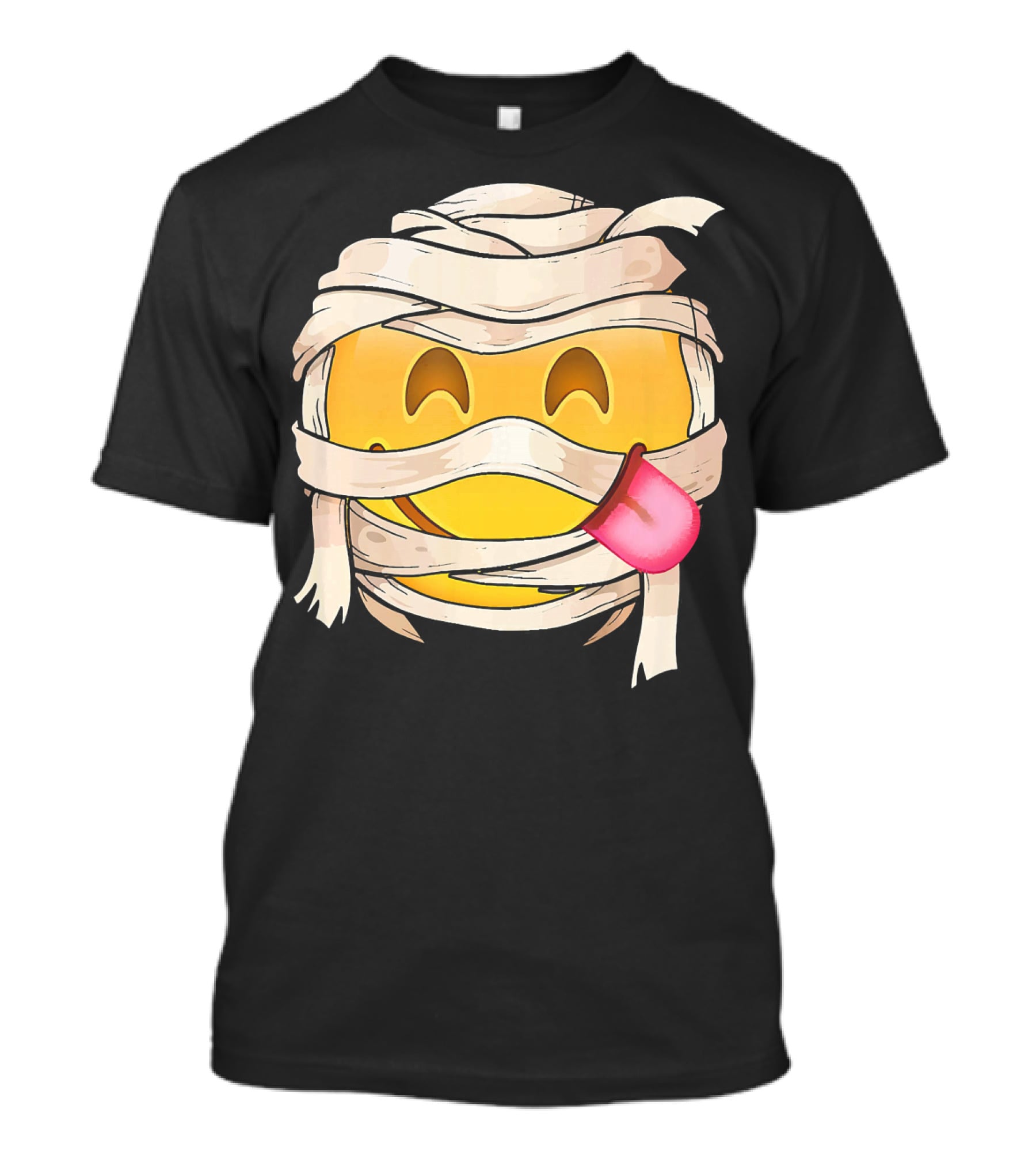 Face Savoring Food Emoji Mummy Wink Out Tongue T-Shirt