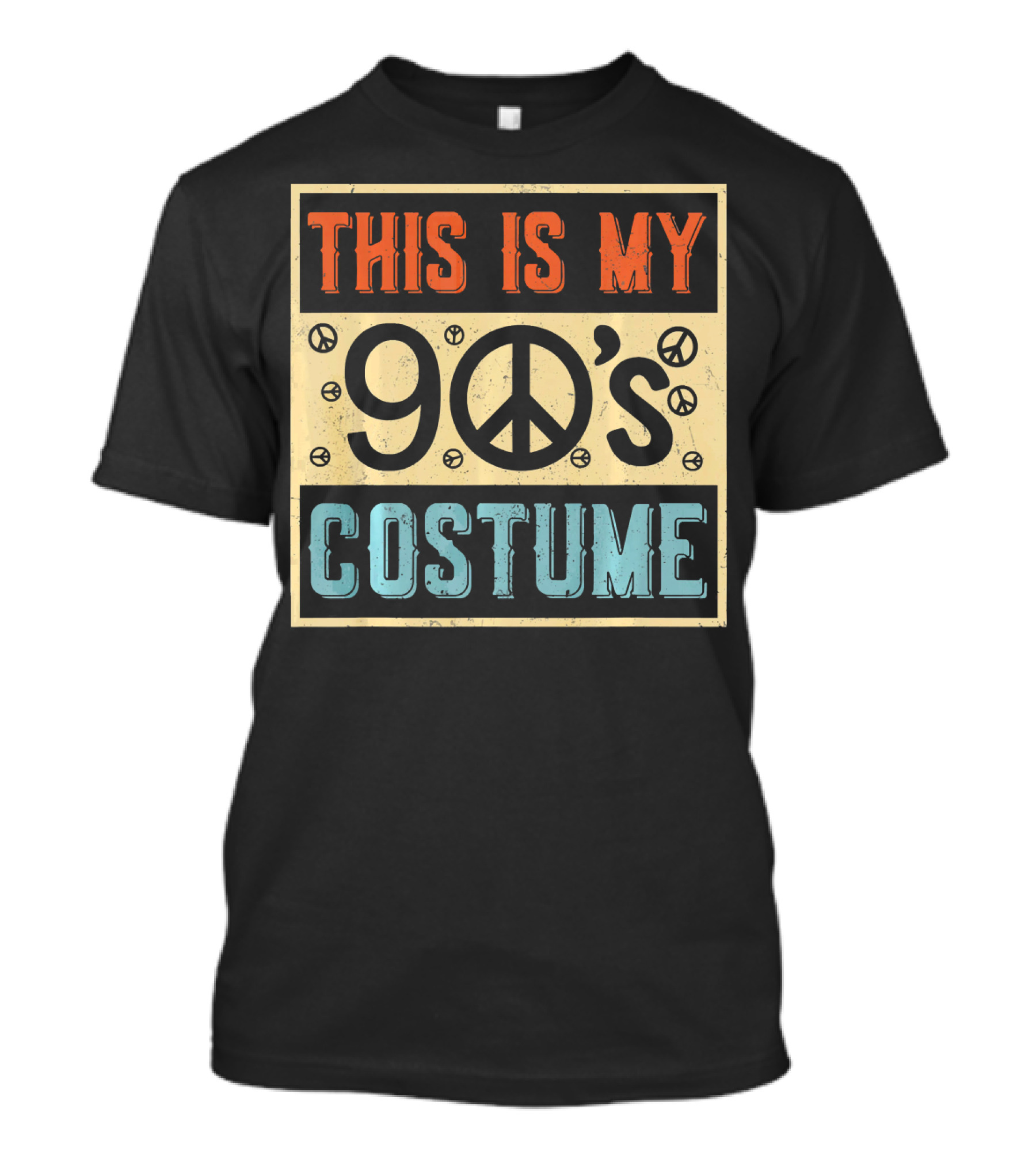 This Is My 90s Costume Peace Sign Halloween 1990 T-Shirt