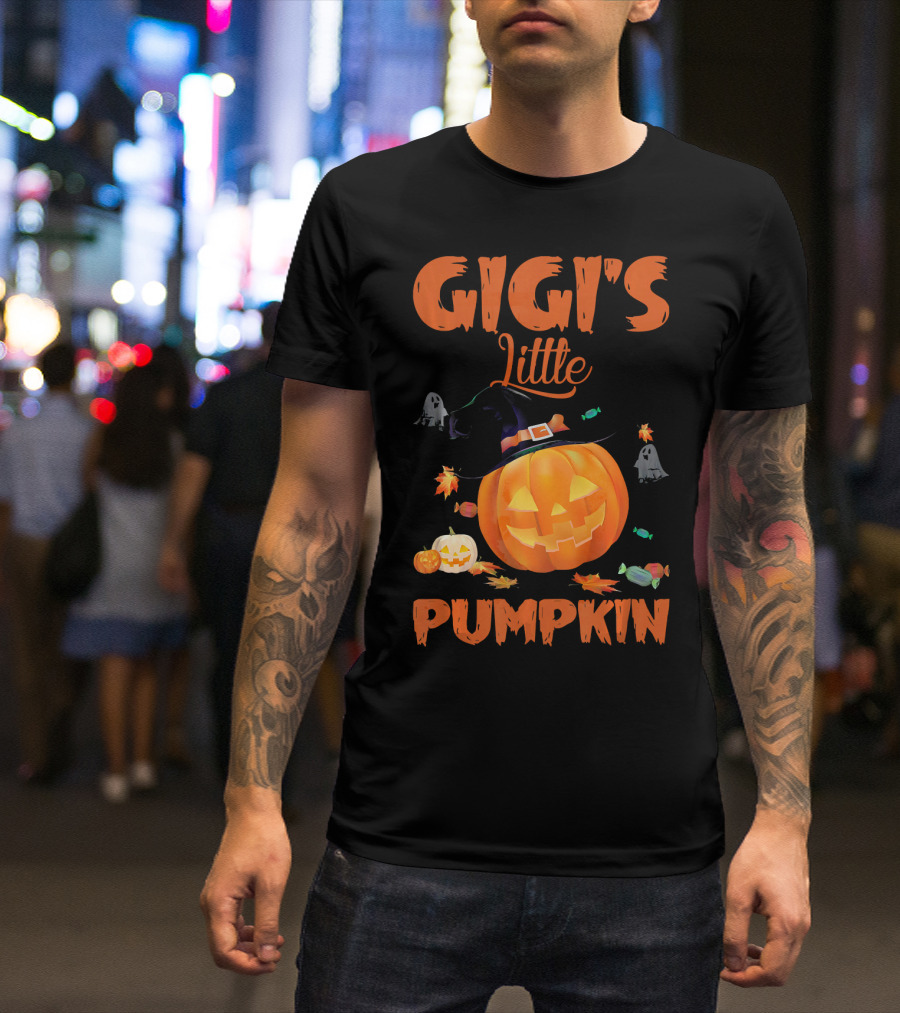 Gigi's Little Pumpkin Halloween Ghosts Candy Jack-O'-Lantern T-Shirt
