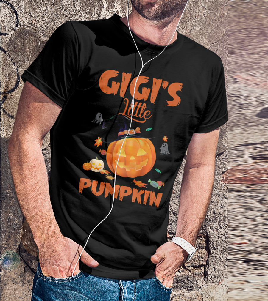 Gigi's Little Pumpkin Halloween Ghosts Candy Jack-O'-Lantern T-Shirt