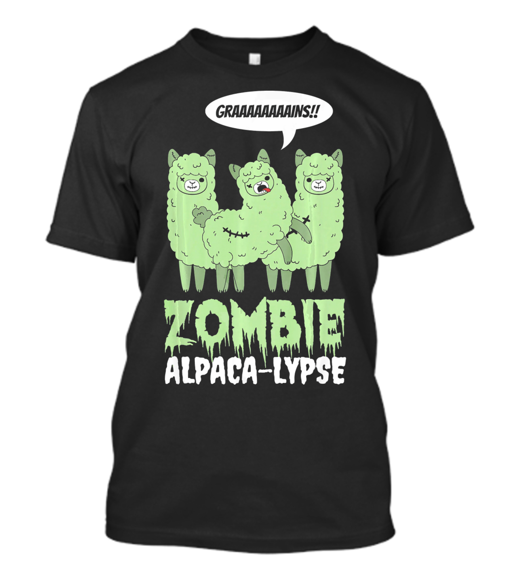 Zombie Alpaca-lypse GRAAAAINS T-Shirt