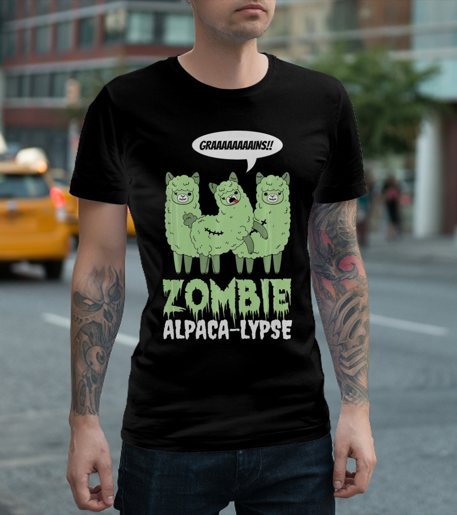 Zombie Alpaca-lypse GRAAAAINS T-Shirt