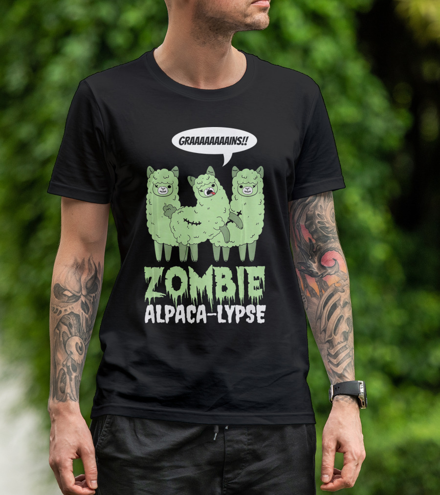 Zombie Alpaca-lypse GRAAAAINS T-Shirt