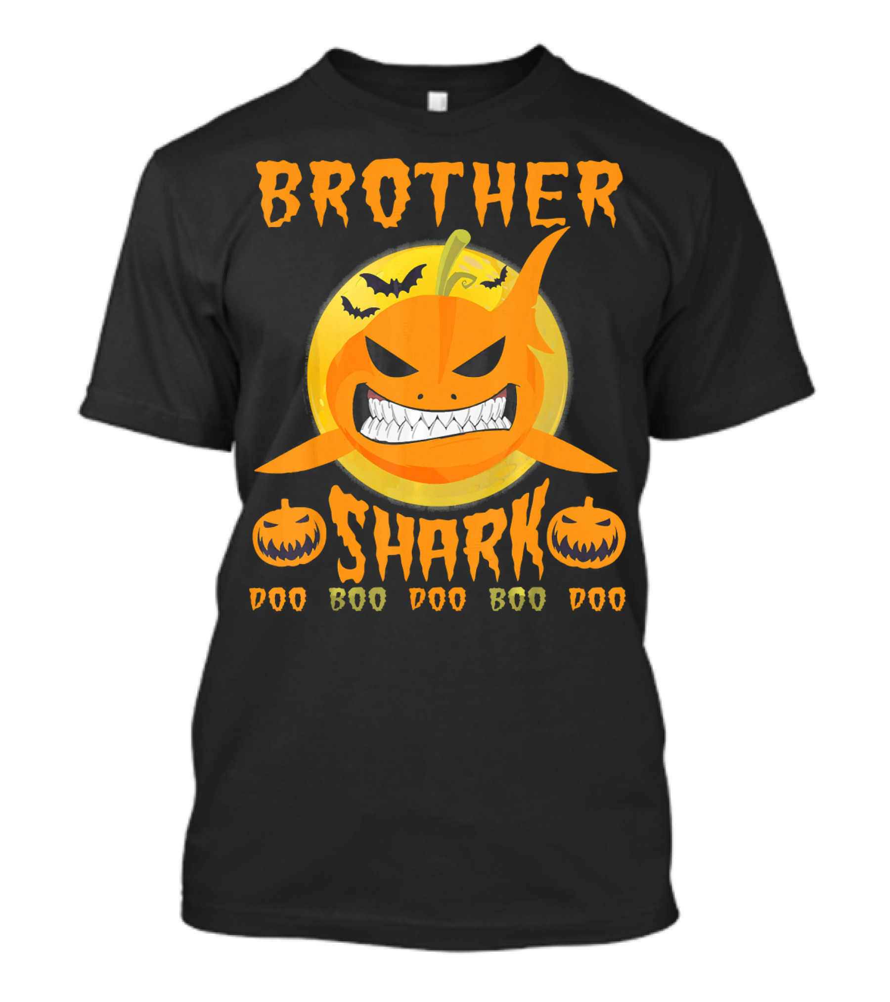 Brother Shark Doo Boo Boo Pumpkin Halloween T-Shirt