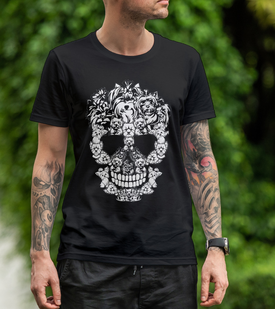 Yorkshire Terrier Skull T-Shirt