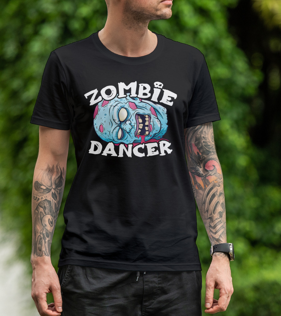 Zombie Dancer Halloween Simple Head T-Shirt