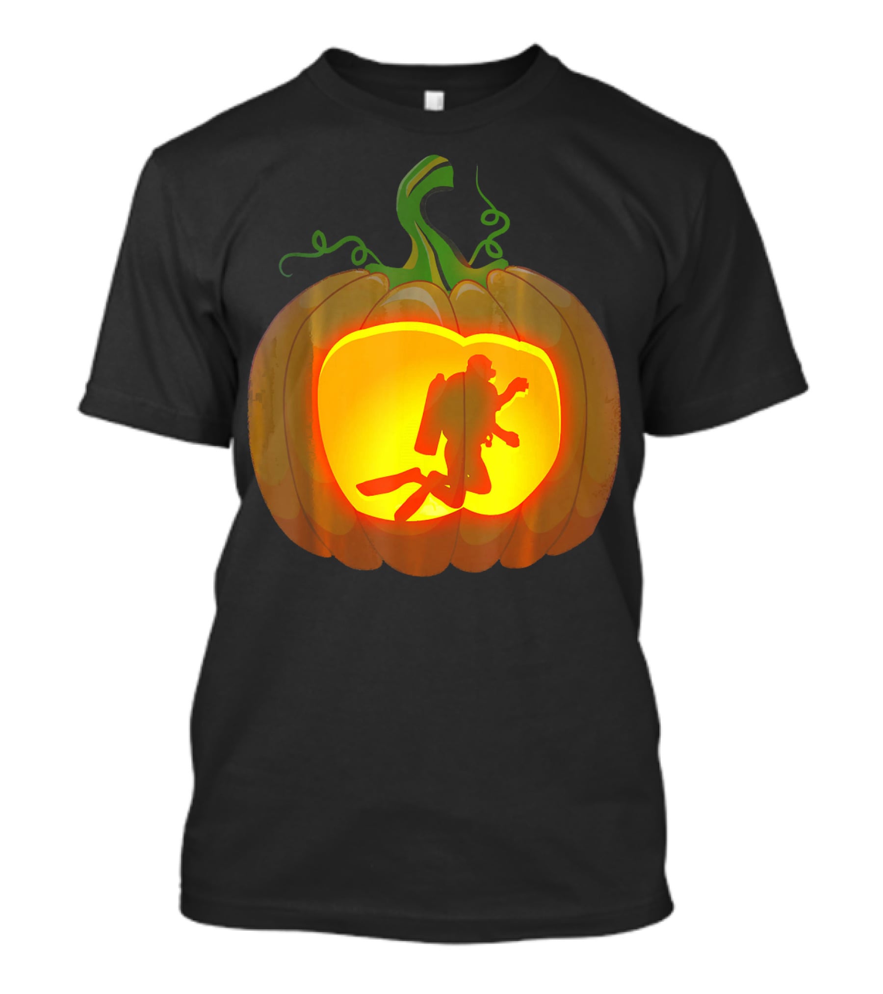 Scuba Diving Pumpkin Carving T-Shirt