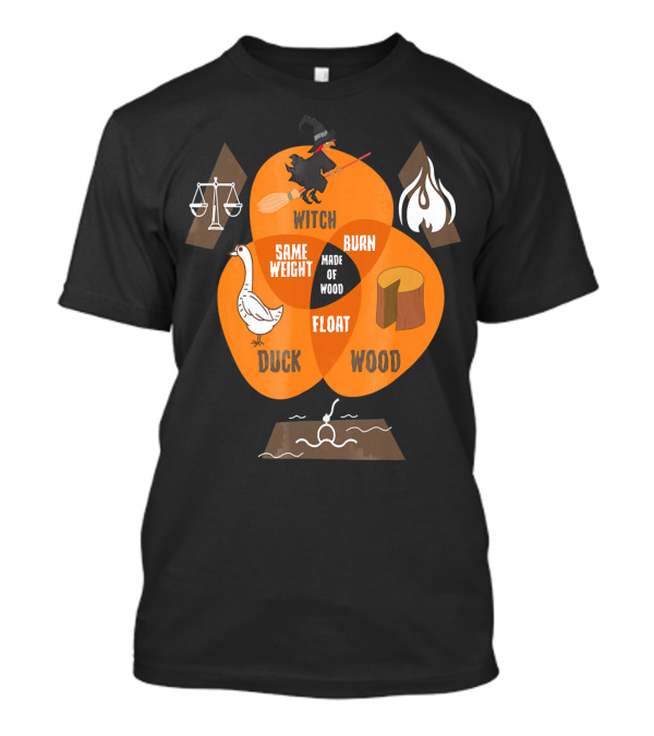 Witch Burn Made Of Wood Duck Float Same Weight T-Shirt