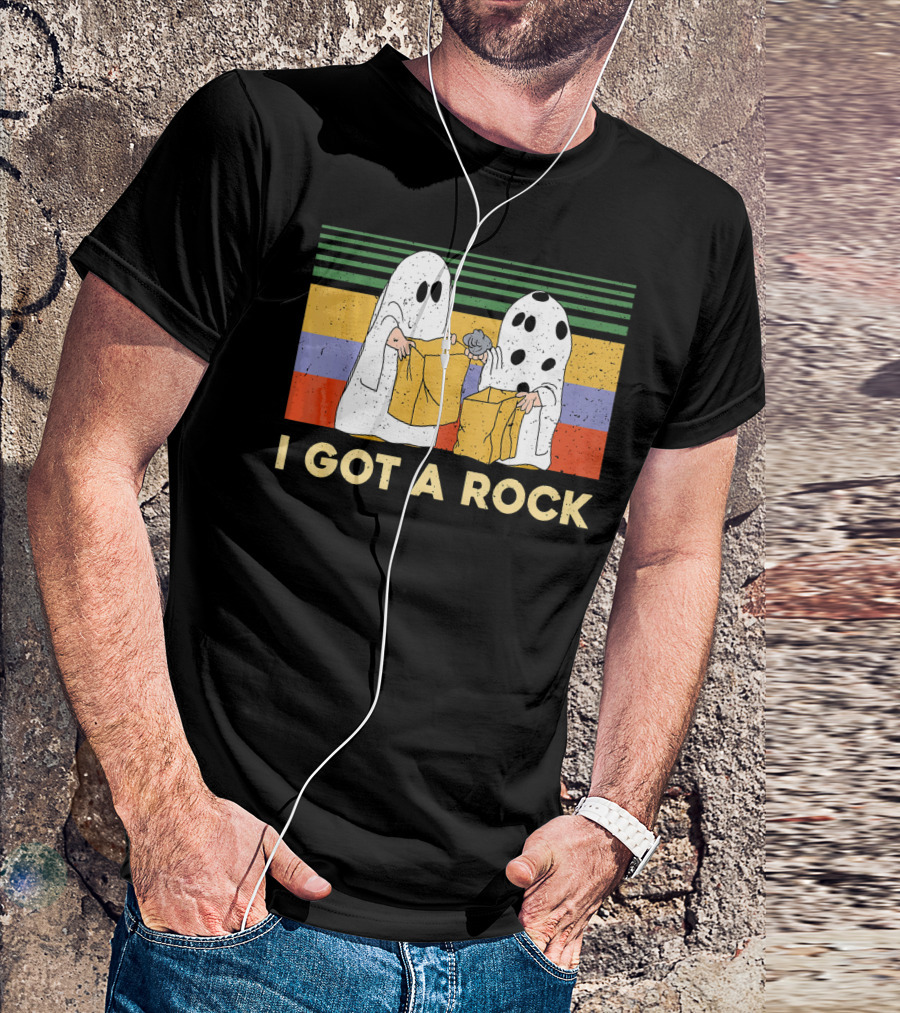 Ghost Halloween I Got A Rock Vintage T-Shirt