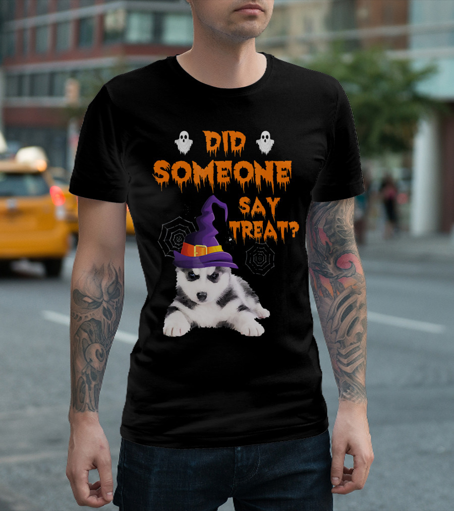 Siberian Husky Halloween Did Someone Say Treat? T-Shirt