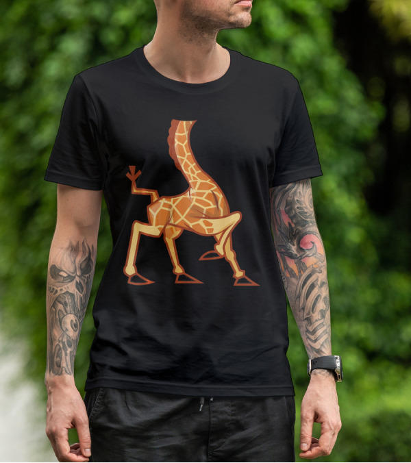 Funny Headless Long Neck Giraffe Body T-Shirt