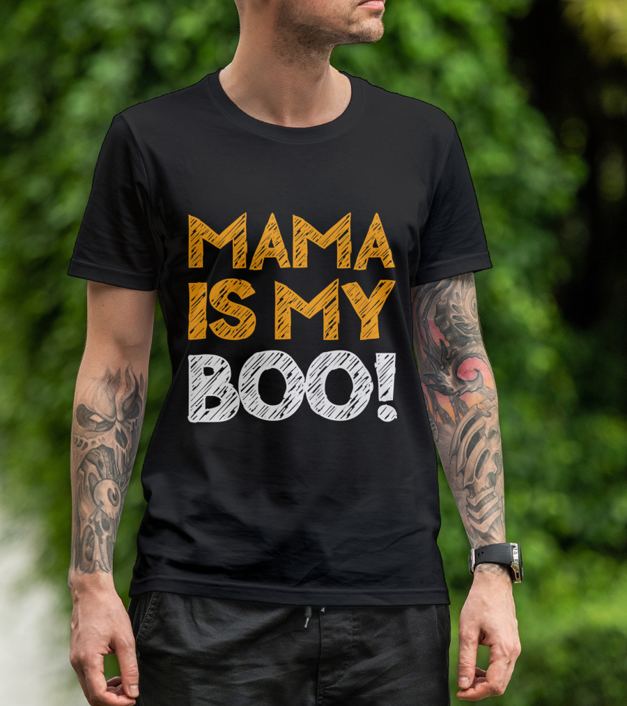 Mama Is My Boo Kids T-Shirt
