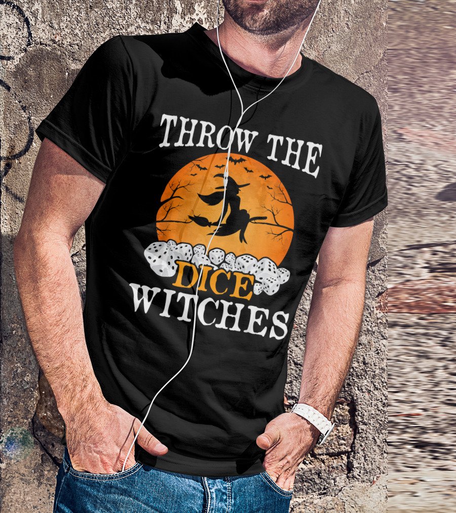 Throw The Dice Witches Halloween Bunco Night T-Shirt