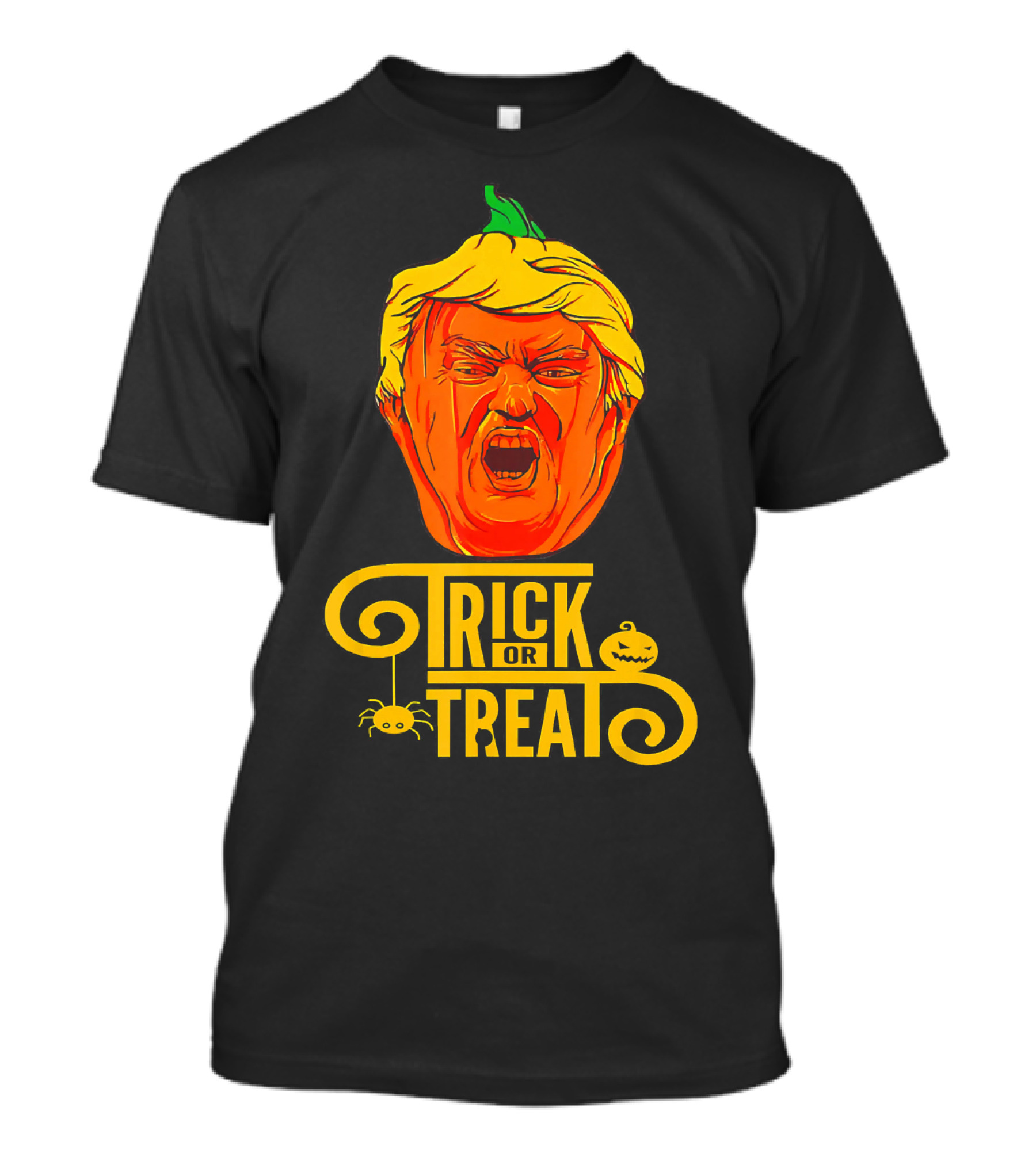 Trick Or Treat Funny Halloween Trumpkin Trump Pumpkin T-Shirt