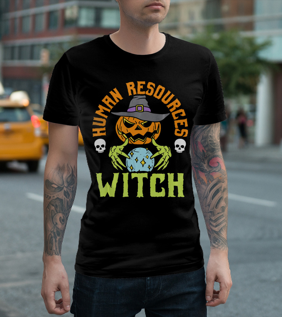 Human Resources Witch Pumpkin Magic T-Shirt