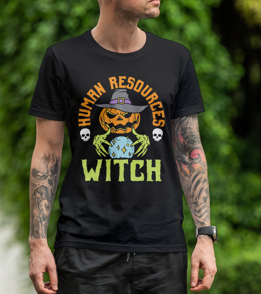 Human Resources Witch Pumpkin Magic T-Shirt