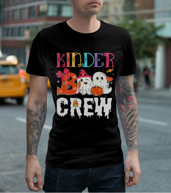 Kinder Boo Crew Halloween Ghosts Candy Pumpkin T-Shirt