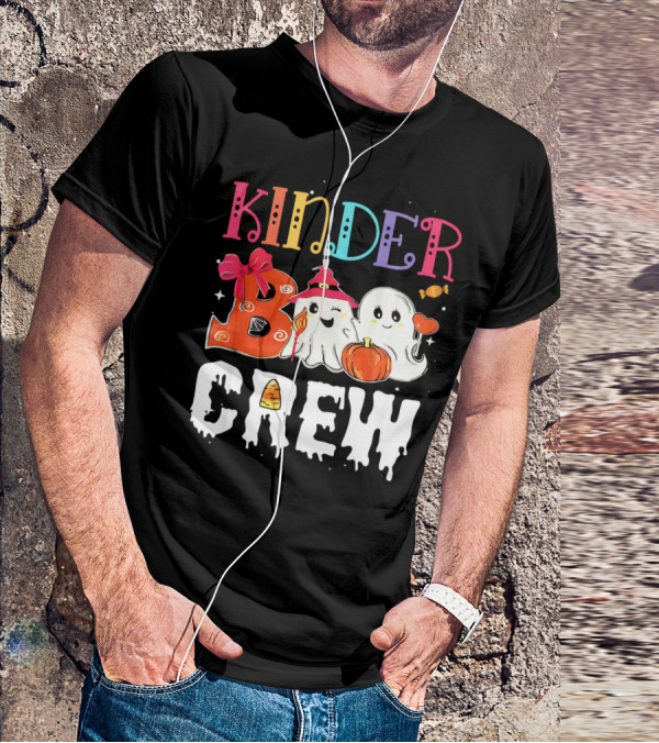 Kinder Boo Crew Halloween Ghosts Candy Pumpkin T-Shirt