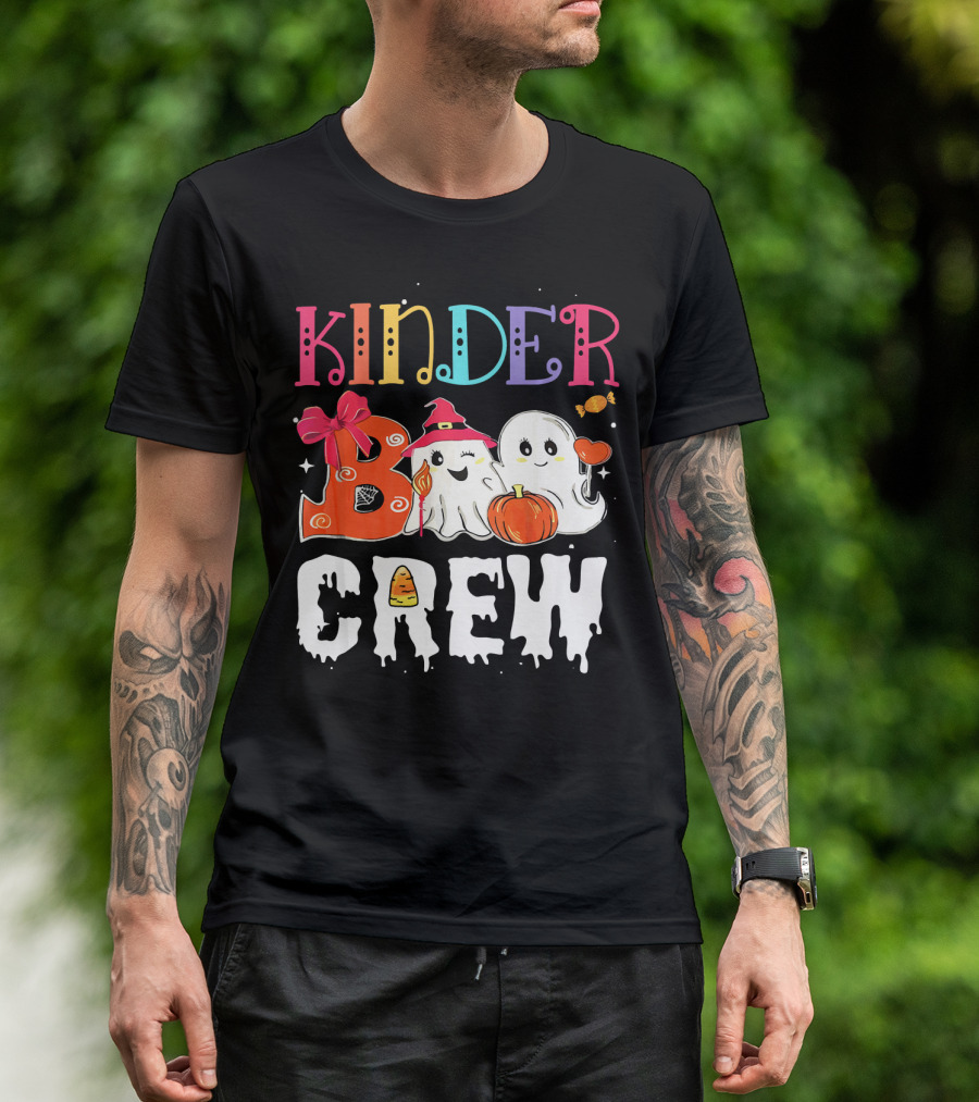 Kinder Boo Crew Halloween Ghosts Candy Pumpkin T-Shirt