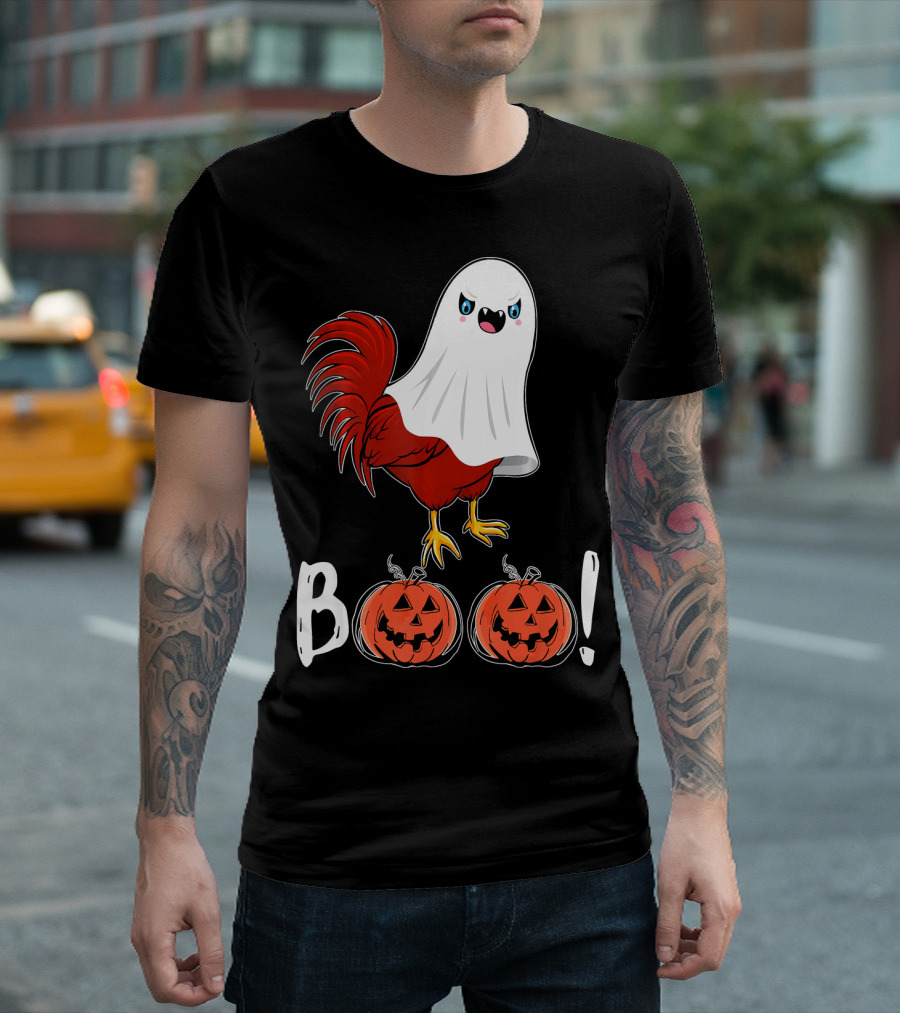 BOO Chicken Ghost Jack-O'-Lanterns T-Shirt