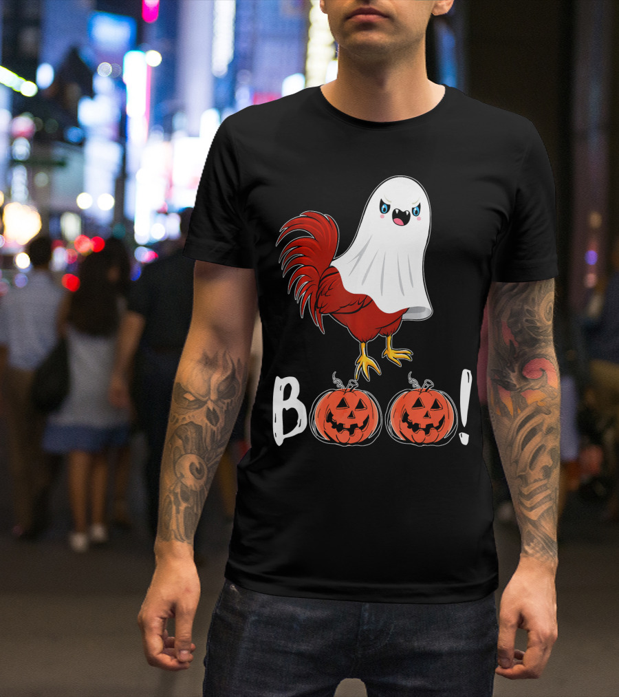 BOO Chicken Ghost Jack-O'-Lanterns T-Shirt