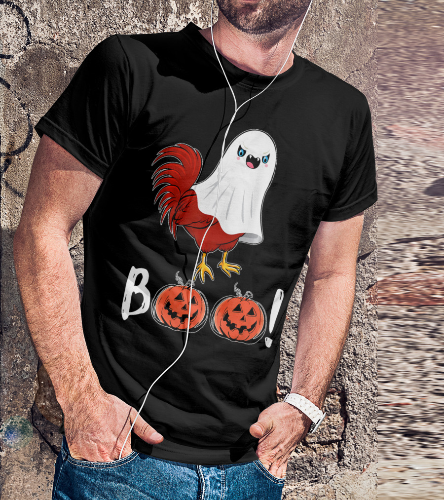 BOO Chicken Ghost Jack-O'-Lanterns T-Shirt