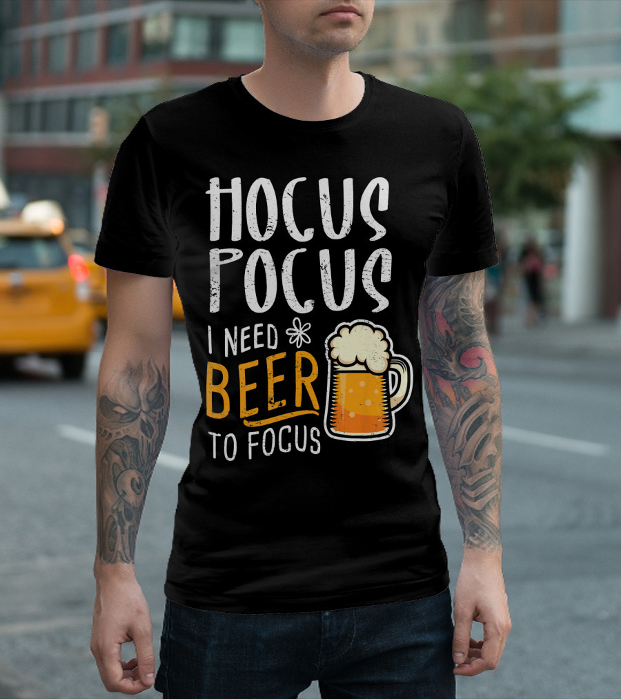 Hocus Pocus I Need Beer To Focus Mug T-Shirt
