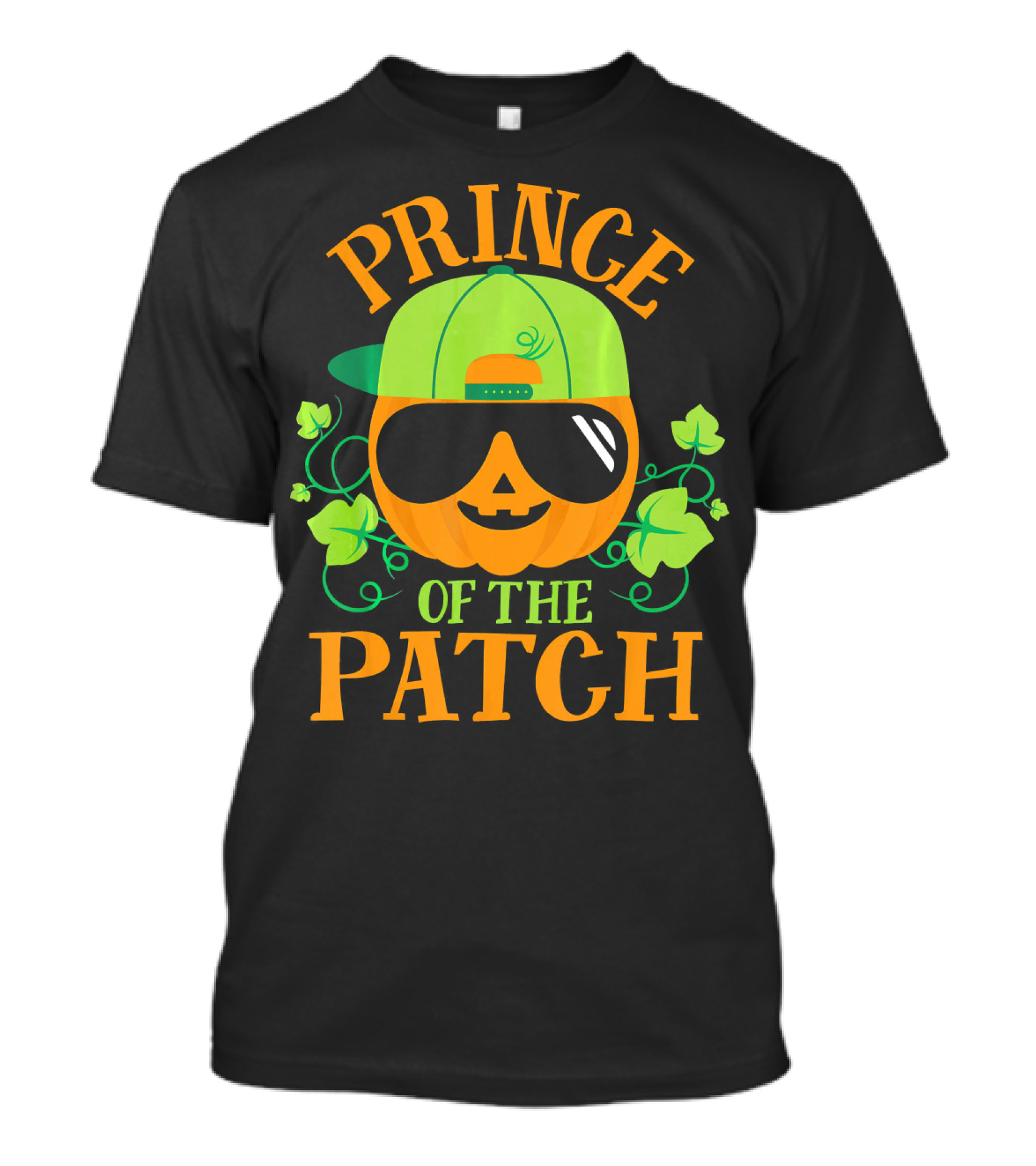 Prince Pumpkin Of The Patch In Shades And Green Hat T-Shirt