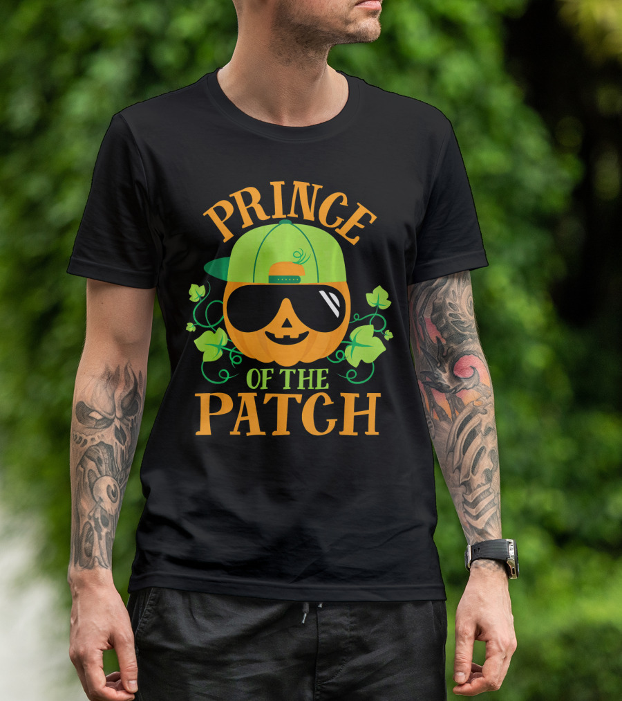 Prince Pumpkin Of The Patch In Shades And Green Hat T-Shirt