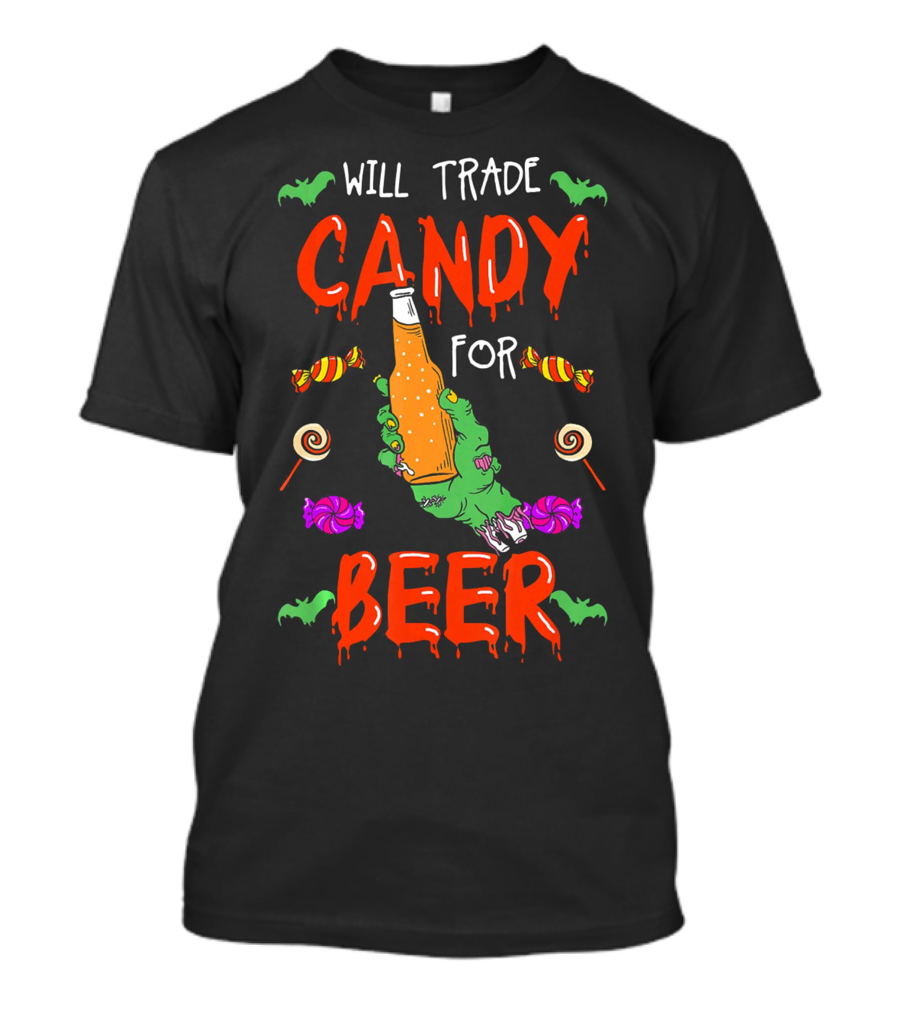 Will Trade Candy For Beer Halloween Trick Or Treat T-Shirt
