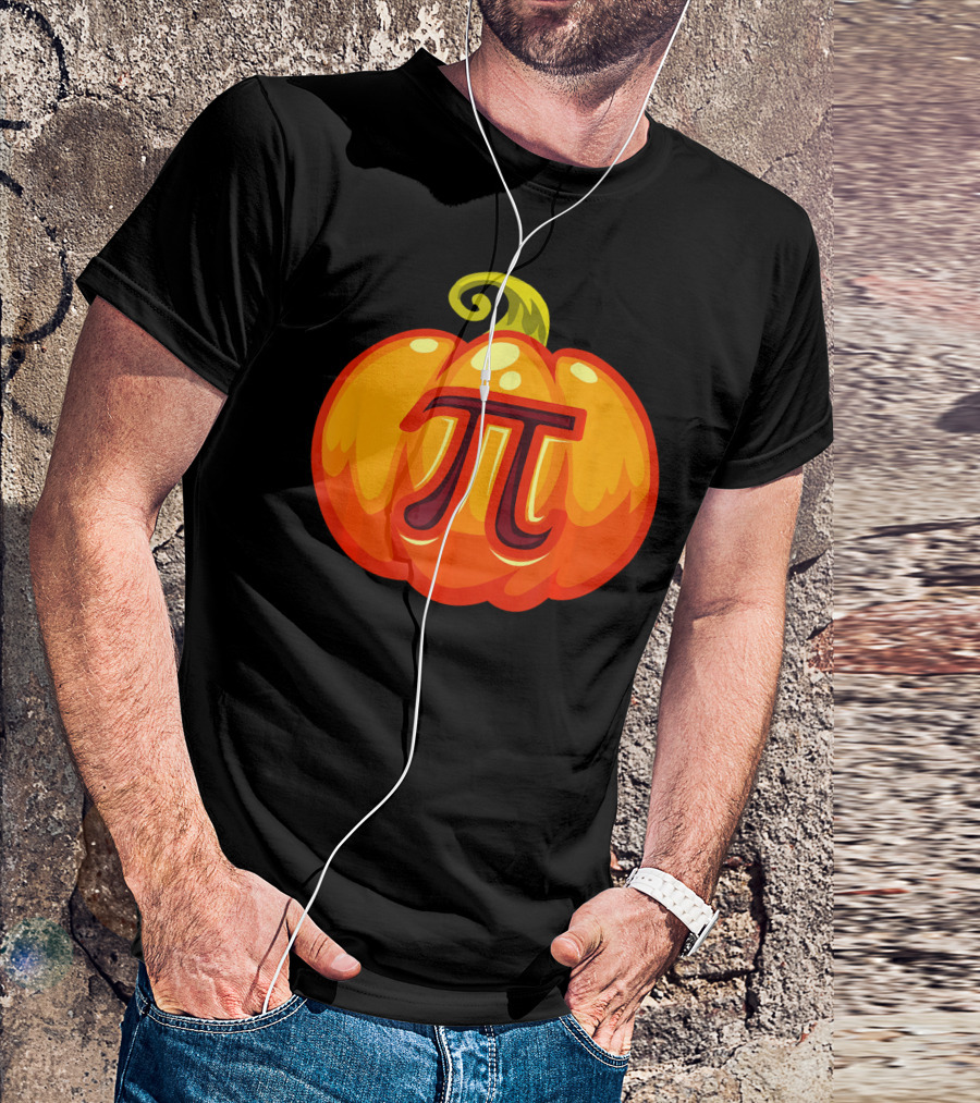 Math Teacher Pi Symbol Pumpkin Halloween Costume T-Shirt