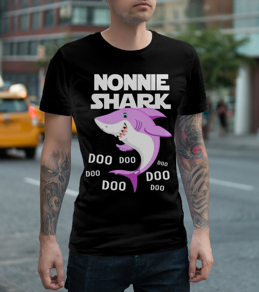 Nonnie Shark Doo Doo Doo Grandma Gift T-Shirt