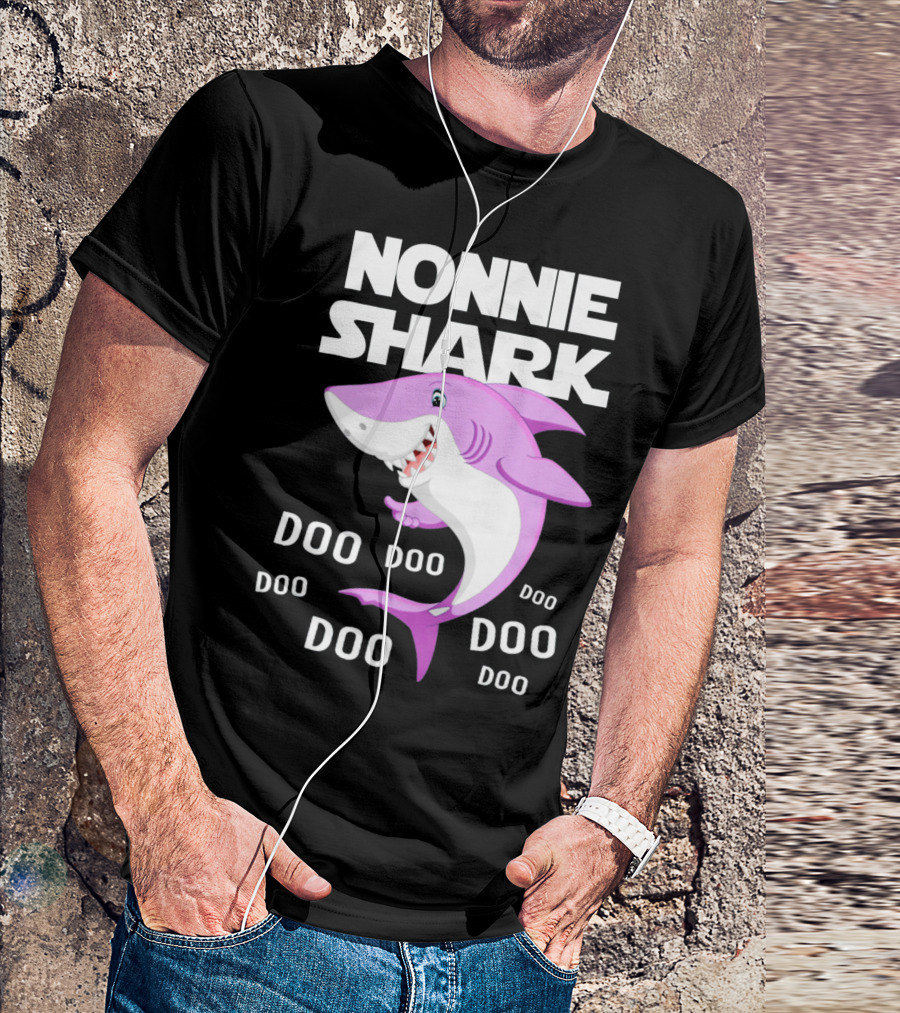 Nonnie Shark Doo Doo Doo Grandma Gift T-Shirt