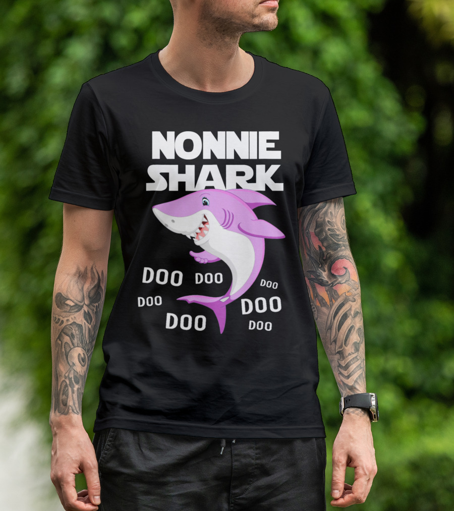 Nonnie Shark Doo Doo Doo Grandma Gift T-Shirt