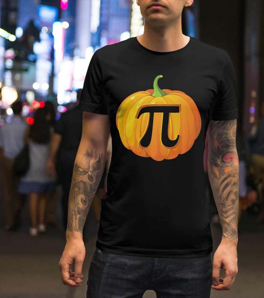 Funny Halloween Math Pun Pumpkin Pi T-Shirt