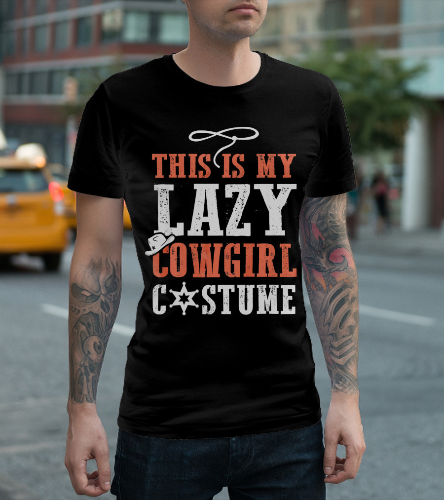 This Is My Lazy Cowgirl Costume Halloween Funny Par T-Shirt