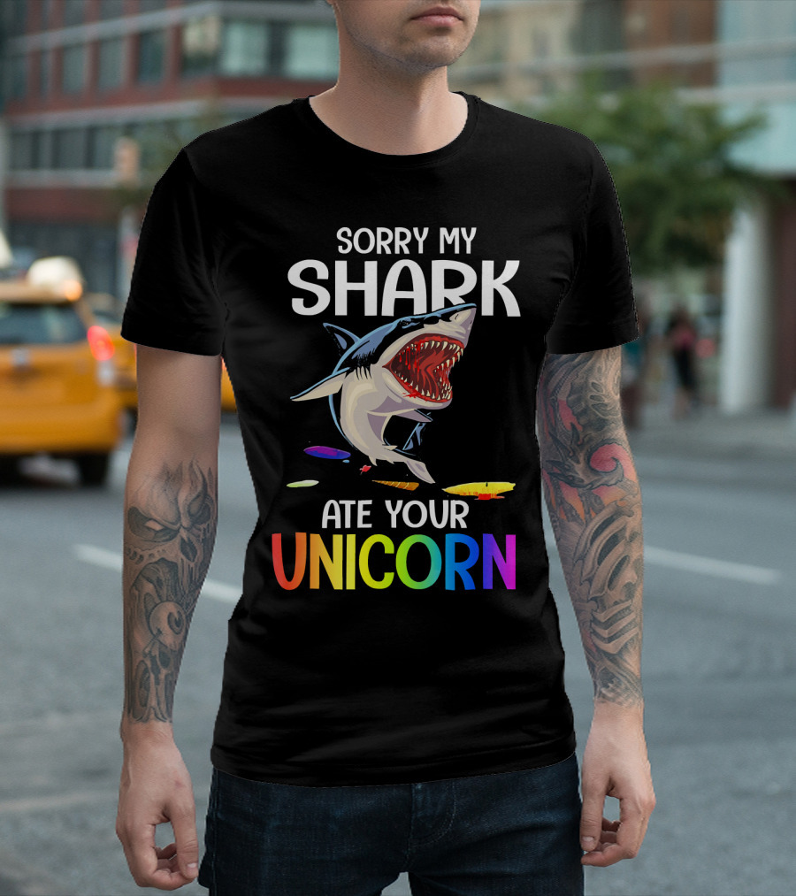 Sorry My Shark Ate Your Unicorn T-Shirt