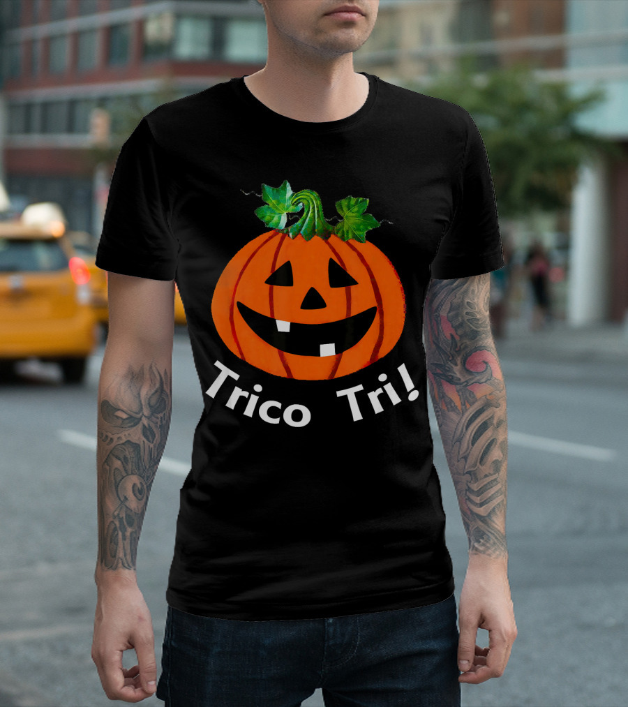 Trico Tri Pumpkin Halloween Jack-O'-Lantern T-Shirt