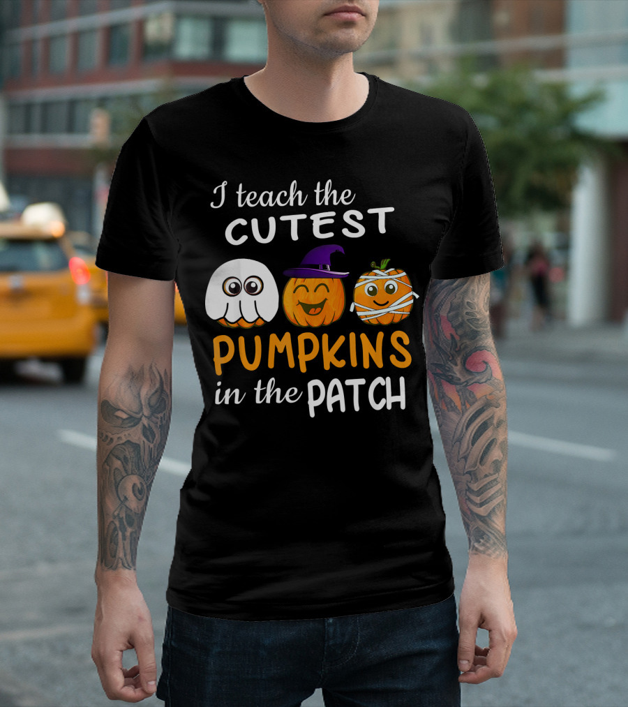 I Teach The Cutest Pumpkins In The Patch Ghost Witch Mummy T-Shirt
