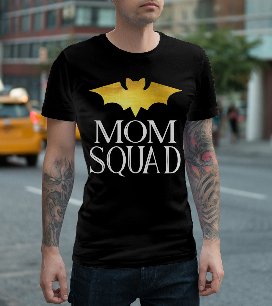 Mom Squad Gold Bat T-Shirt