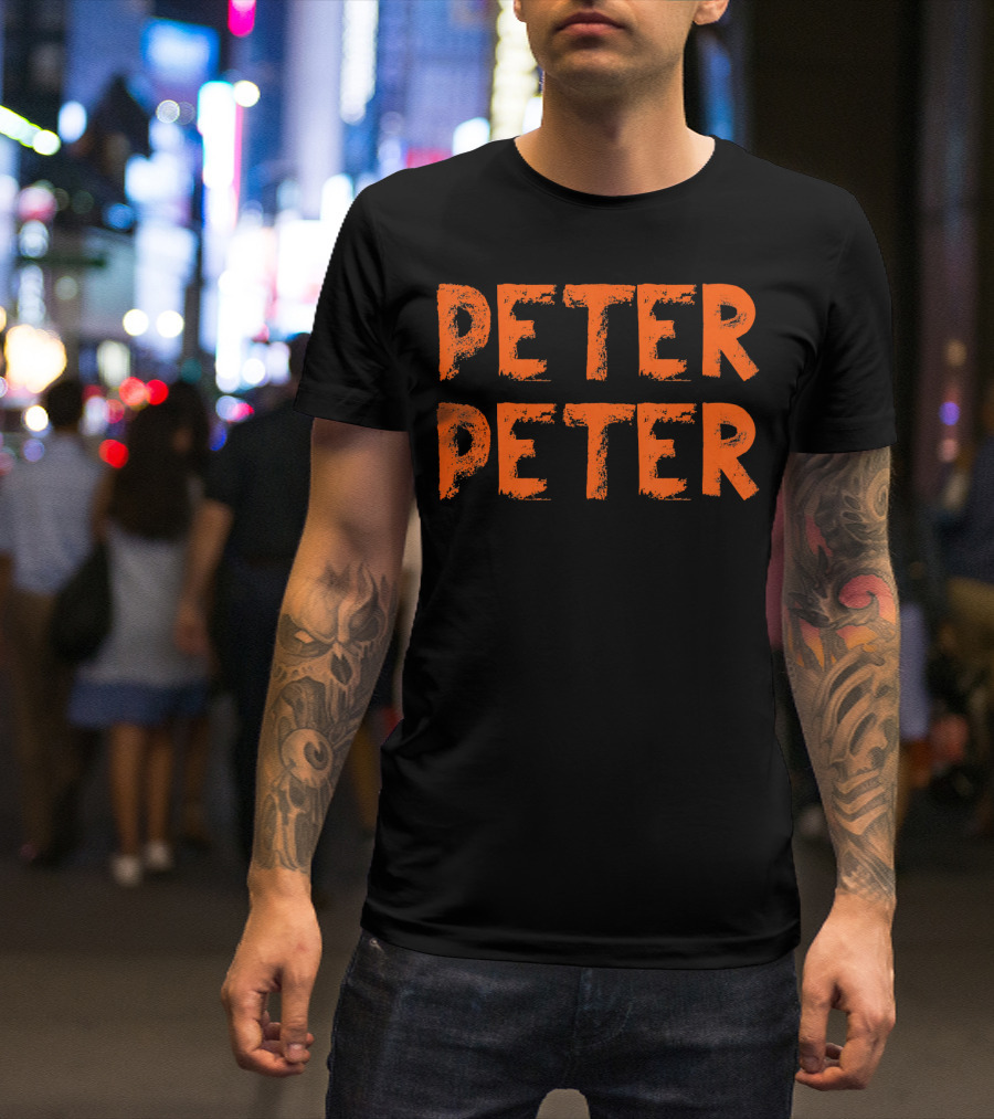 Peter Peter Pumpkin Eater Funny Halloween T-Shirt