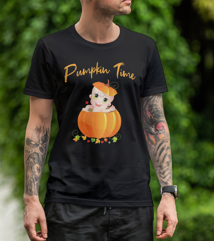 Pumpkin Time Baby Halloween Pumpkin T-Shirt