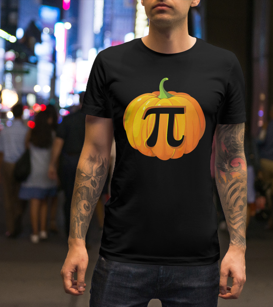Pumpkin Pi Symbol Halloween Mashup T-Shirt