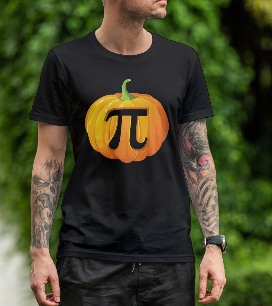 Pumpkin Pi Symbol Halloween Mashup T-Shirt
