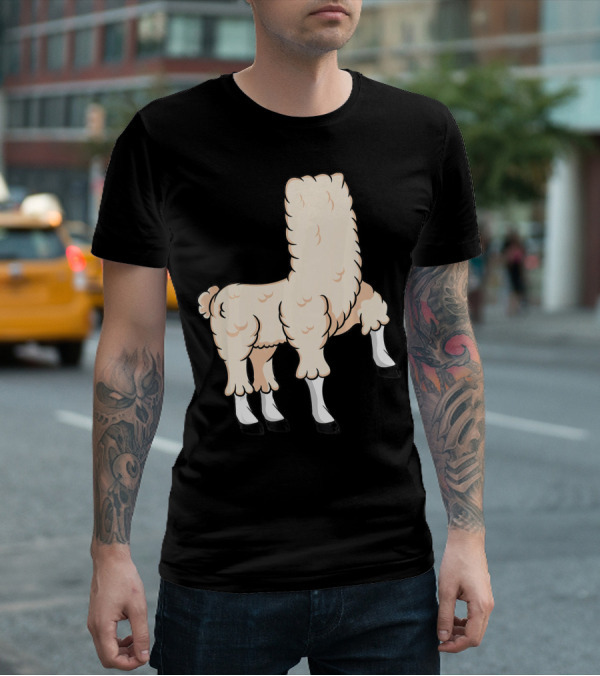 Llama Costume Halloween Easy Cosplay Headless T-Shirt