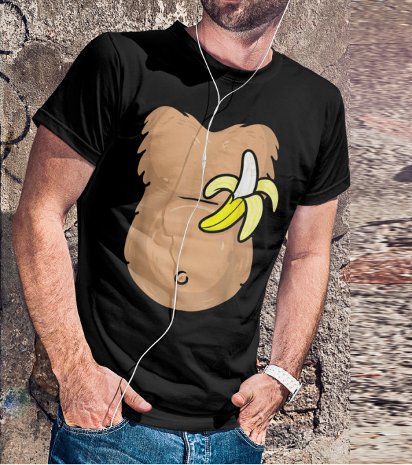 Monkey Costume Banana Belly T-Shirt