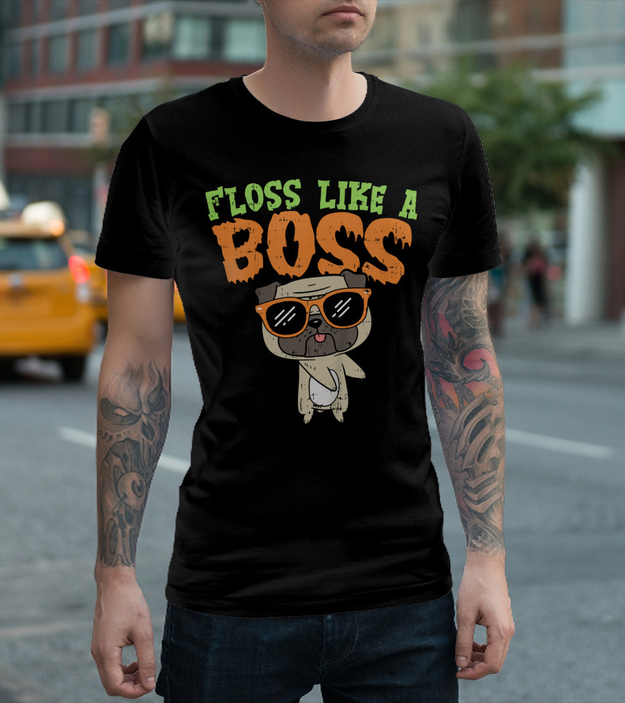 Floss Like A Boss Pug T-Shirt