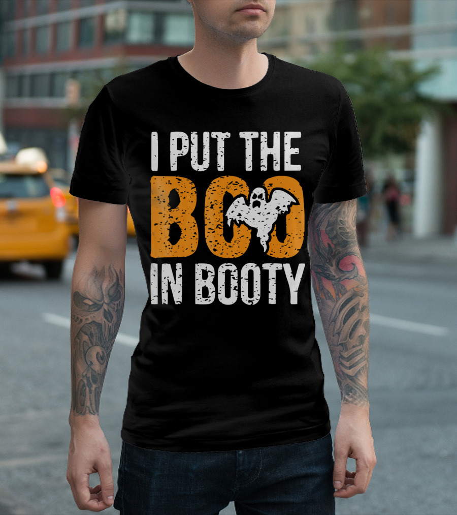 I Put The Boo In Booty Halloween Ghost T-Shirt