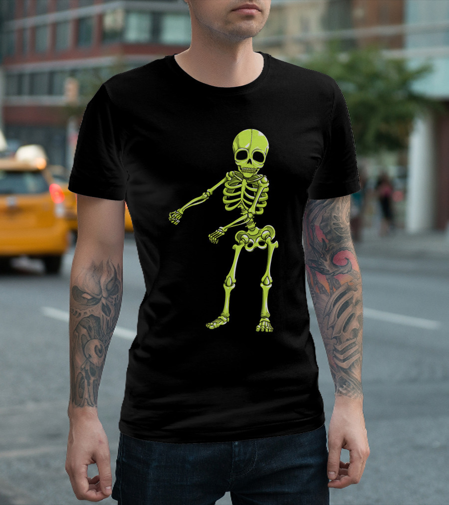 Floss Dance Neon Skeleton T-Shirt